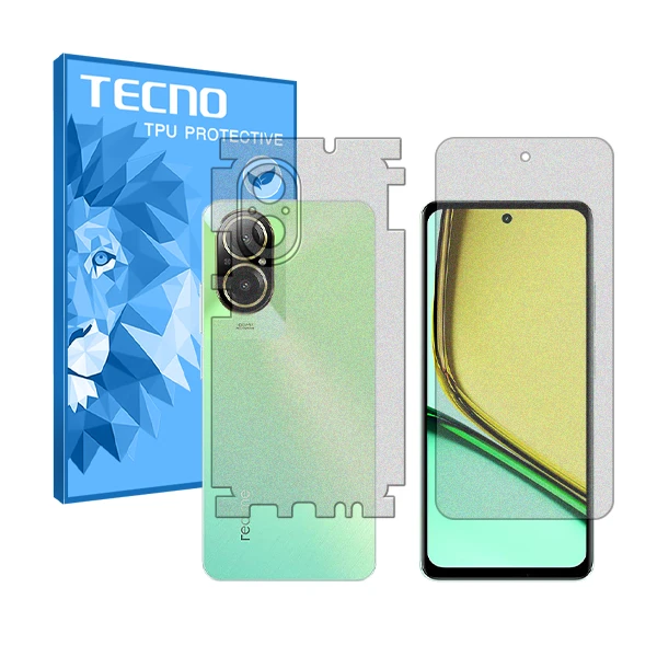 محافظ صفحه نمایش مات تکنو مدل HyMTT مناسب برای گوشی موبایل ریلمی C67 4G به همراه محافظ پشت گوشی