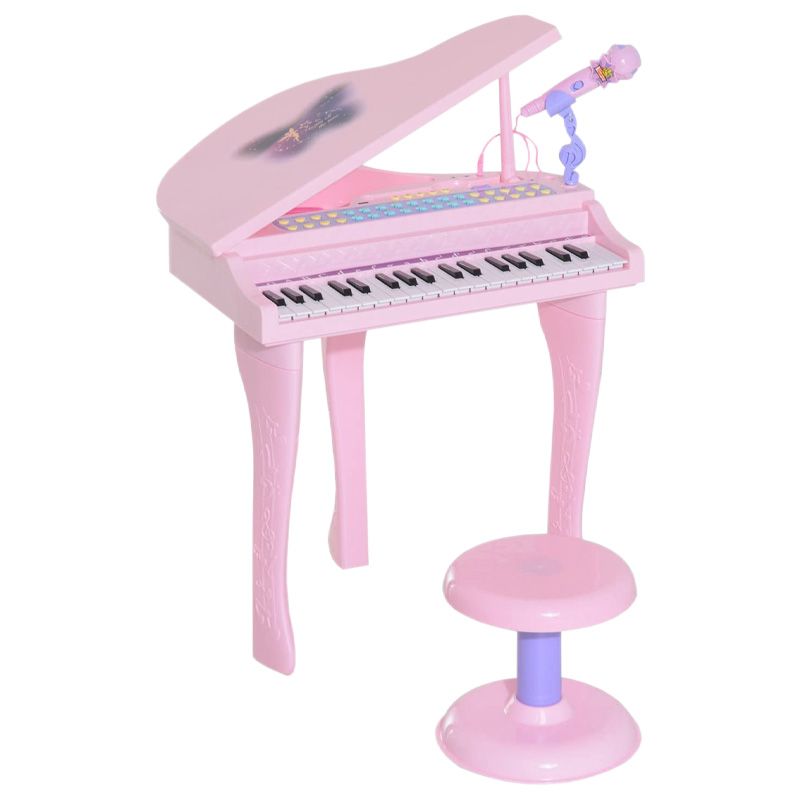 اسباب بازی موزیکال مدل پیانو پایه دار و میکروفون کد 88022 -  - 1