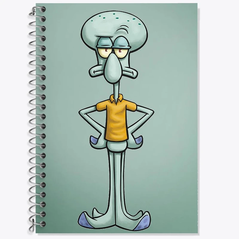 دفتر زبان 50 برگ خندالو مدل دو خط طرح اختاپوس کد 24709