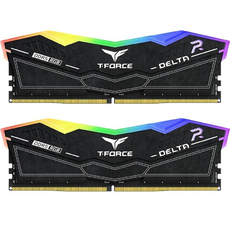 رم دسکتاپ DDR5 دو کاناله 6000 مگاهرتز CL38 تیم گروپ مدل DELTA RGB ظرفیت 64 گیگابایت