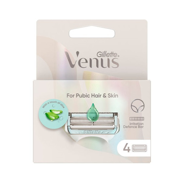 تیغ یدک ژیلت مدل Venus Intimate Area بسته 4 عددی