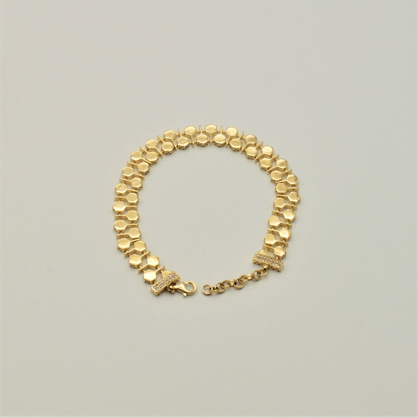 دستبند طلا 18 عیار زنانه مدل هانی