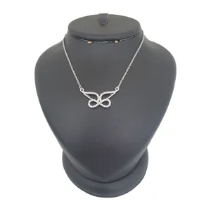 گردنبند نقره زنانه ترمه ۱ مدل بال و بینهایت کد smed 1007