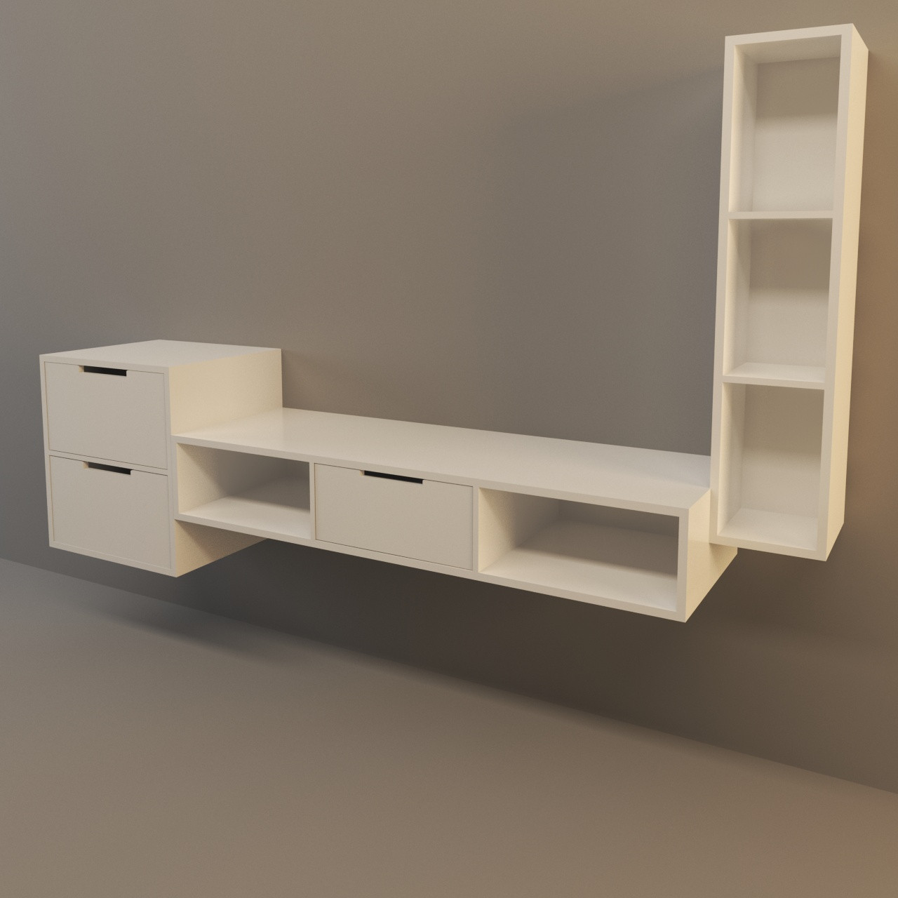 میز تلویزیون اعیان مدل دیواری FH217