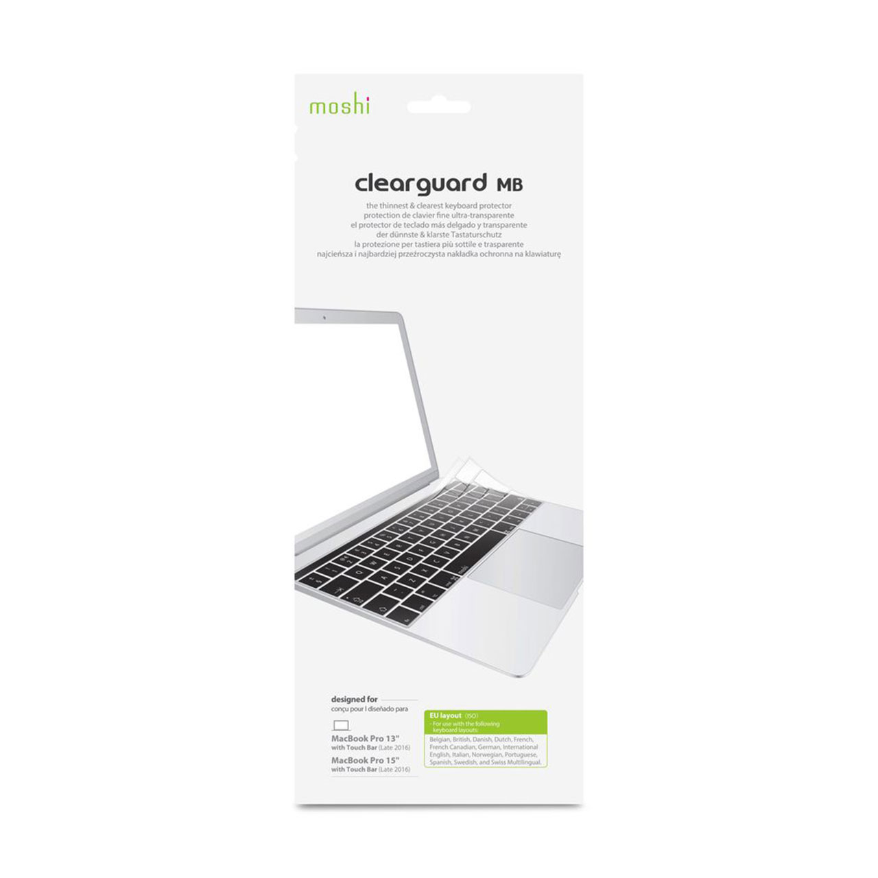 محافظ کیبورد موشی مدل Clearguard MB EU Layout مناسب برای مک بوک 13 بدون تاچ بار