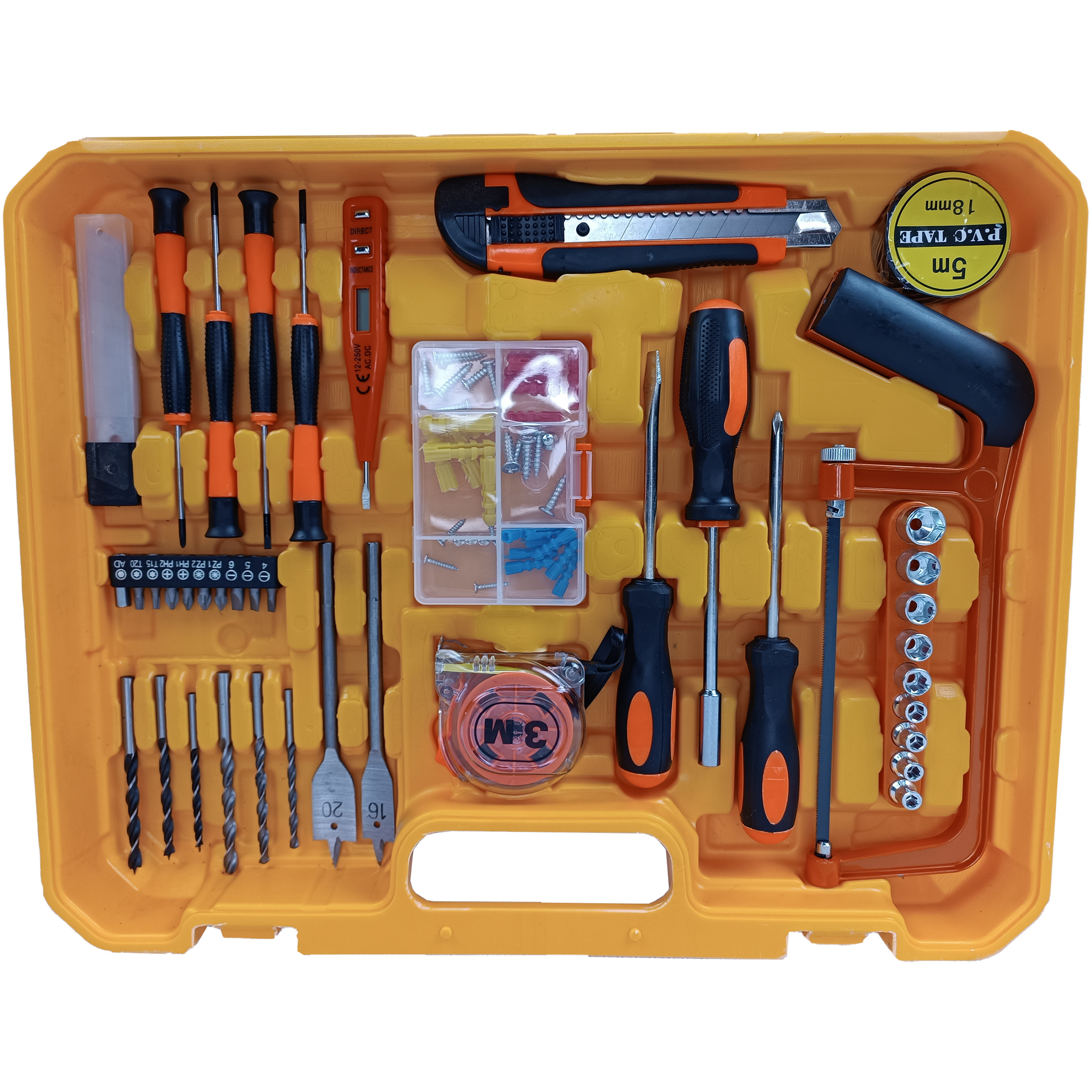 مجموعه 100 عددی دریل چکشی شارژی مدل DW - 88VF مجموعه 100 عددی دریل چکشی شارژی مدل DW - 88VF