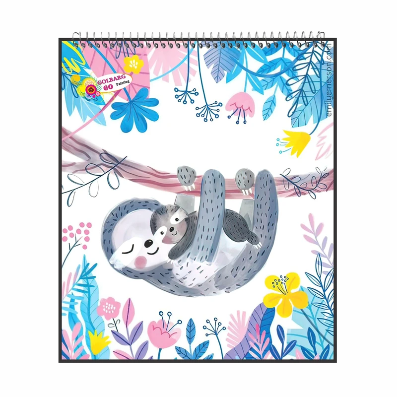 دفتر نقاشی 60 برگ گلبرگ مدل دخترانه کد 1443