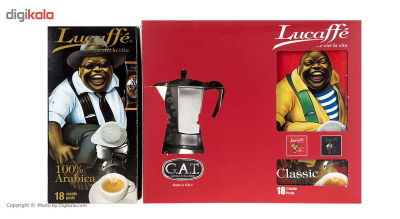 اسپرسو ساز مدل G.A.T اصل ایتالیا به همراه پد اسپرسو Lucaffe