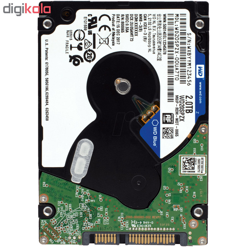 هارددیسک اینترنال وسترن دیجیتال مدل WD20SPZX ظرفیت 2 ترابایت 3