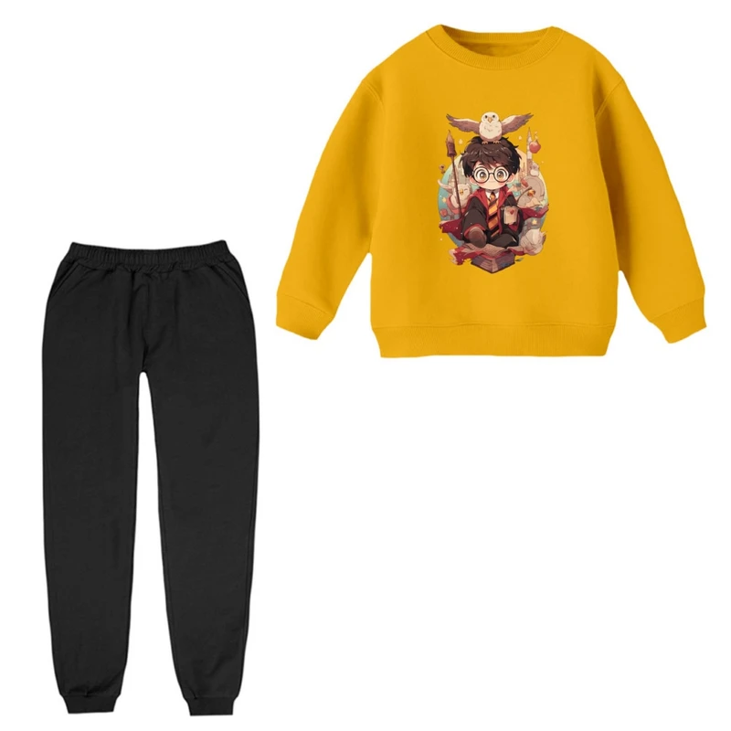 ست سویشرت و شلوار  راحتی بچگانه مدل هری پاتر کد 02