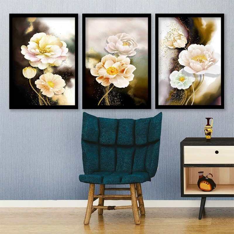 تابلو صبا طرح مدل دکوراتیو کد 2603 مجموعه 3 عددی