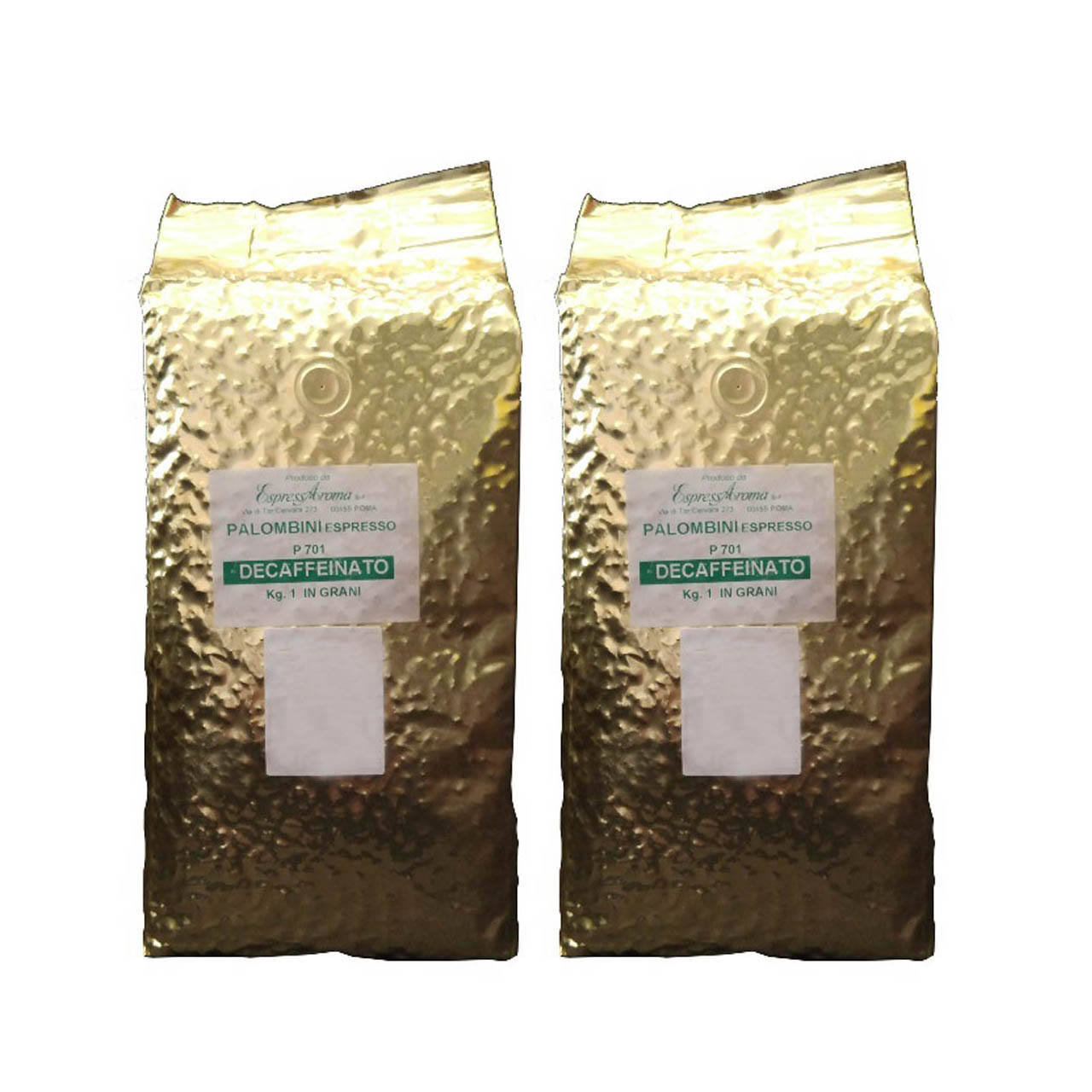 دانه قهوه پالومبینی مدل DECAFFEINATO بسته دو عددی