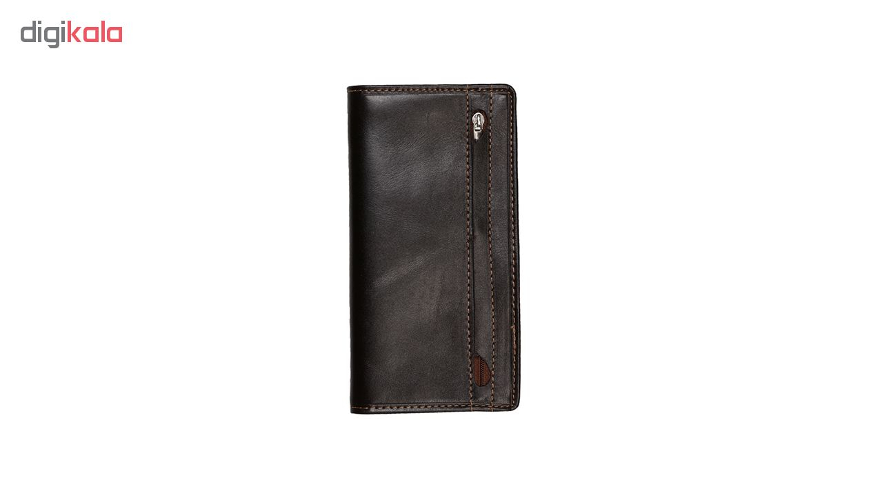 کیف پول مردانه رویال چرم مدل M9-DarkBrown