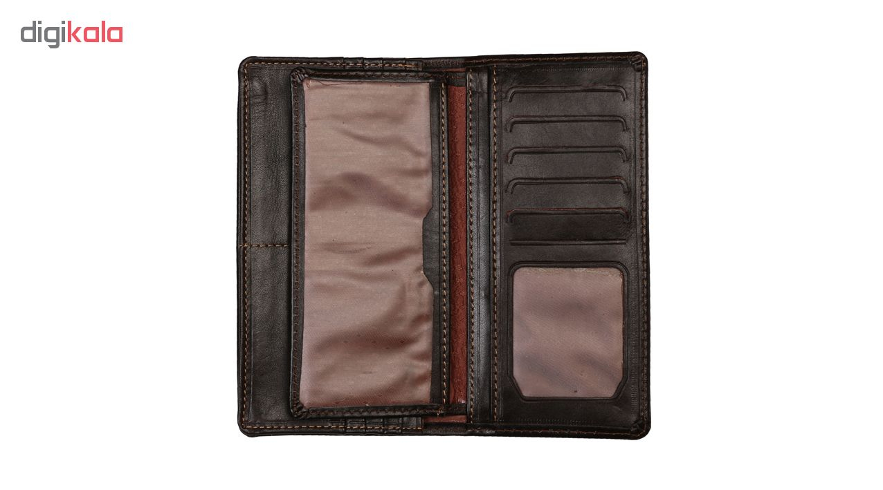 کیف پول مردانه رویال چرم مدل M9-DarkBrown