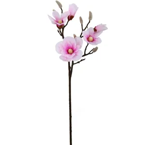 گل مصنوعی هومز طرح مگنولیا لمسی شاخه ای  مدل 71010