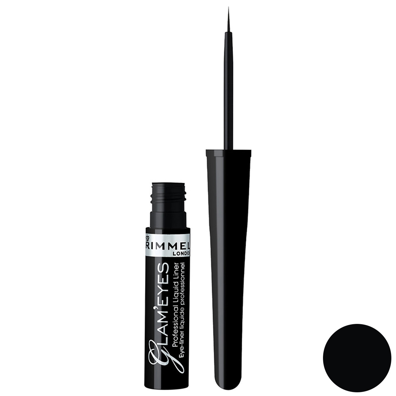 خط چشم مایع ریمل لاندن مدل Glameyes Professional شماره 001