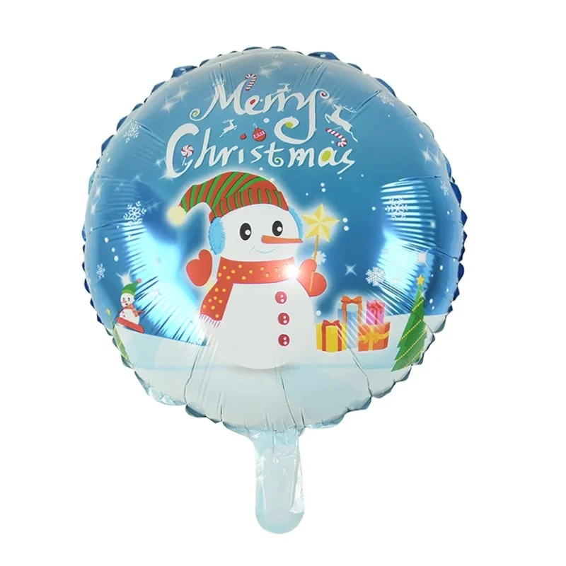 بادکنک فویلی مدل گرد طرح آدم برفی کریسمس کد DB20