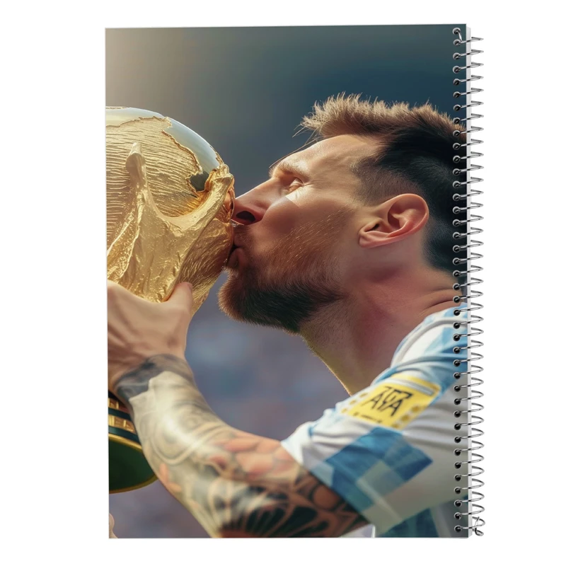 دفتر مشق 100 برگ مدوپد مدل مسی messi کد DF14061