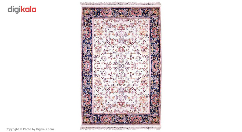 فرش ماشینی عرش طرح بهار زمینه کرم
