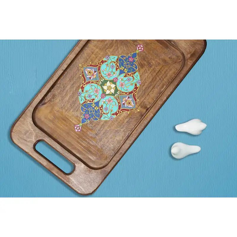 سینی چوبی مدل ارغوان