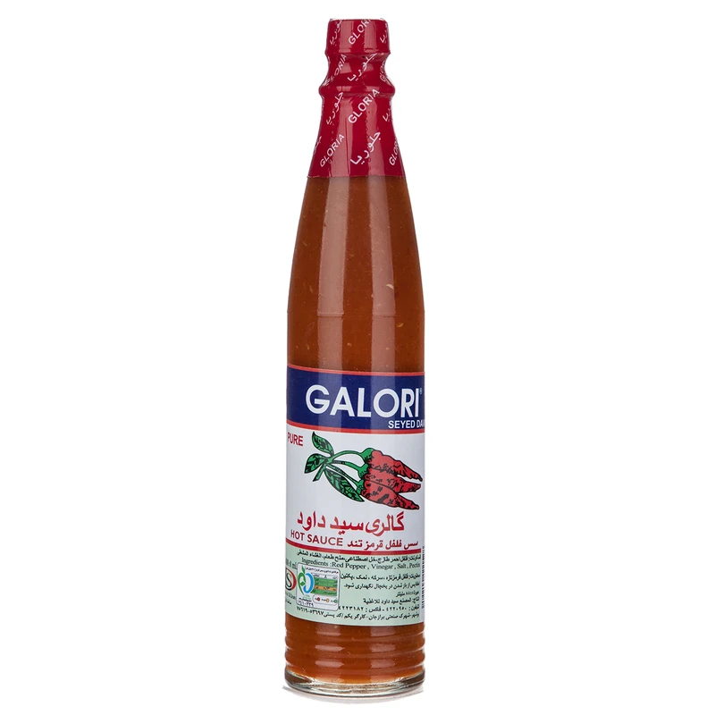 سس فلفل قرمز تند گالری سید داود حجم 88 میلی لیتر