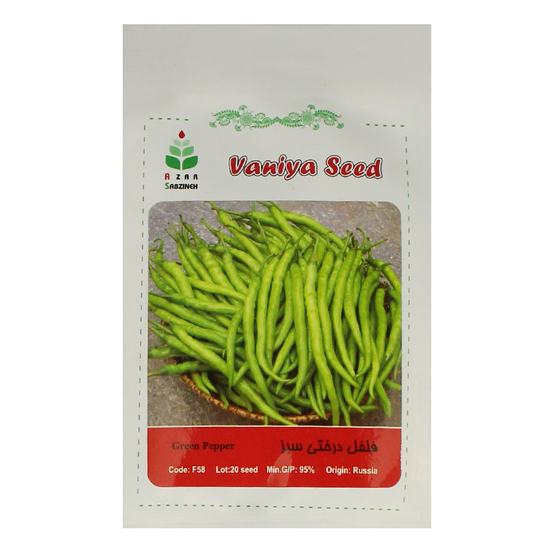 بذر فلفل درختی سبز آذر سبزینه مدل A99