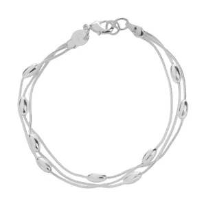 دستبند نقره زنانه طرح خوشه