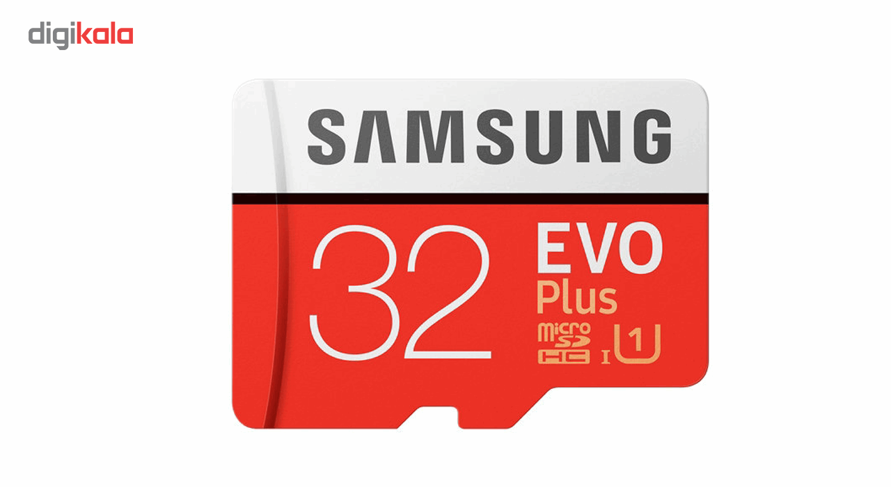 کارت حافظه microSDHC سامسونگ مدل Evo Plus کلاس 10 استاندارد UHS-I U1 سرعت 80MBps همراه با آداپتور SD ظرفیت 32 گیگابایت