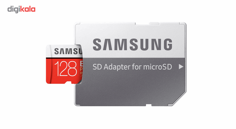 کارت حافظه microSDXC سامسونگ مدل Evo Plus کلاس 10 استاندارد UHS-I U1 سرعت 80MBps همراه با آداپتور SD ظرفیت 128 گیگابایت