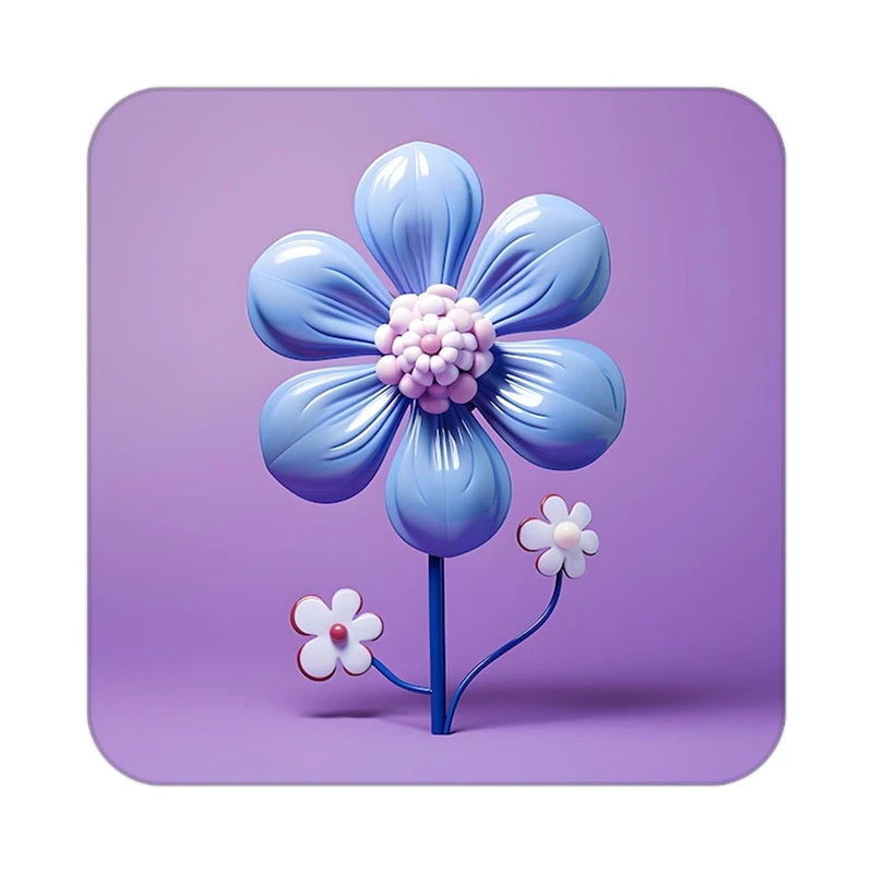 زیر لیوانی کاکتی طرح گل مدل mp19446