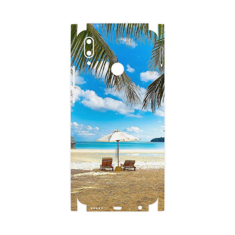 برچسب پوششی ماهوت مدل Beach-FullSkin مناسب برای گوشی موبایل هوآوی Y9 2019