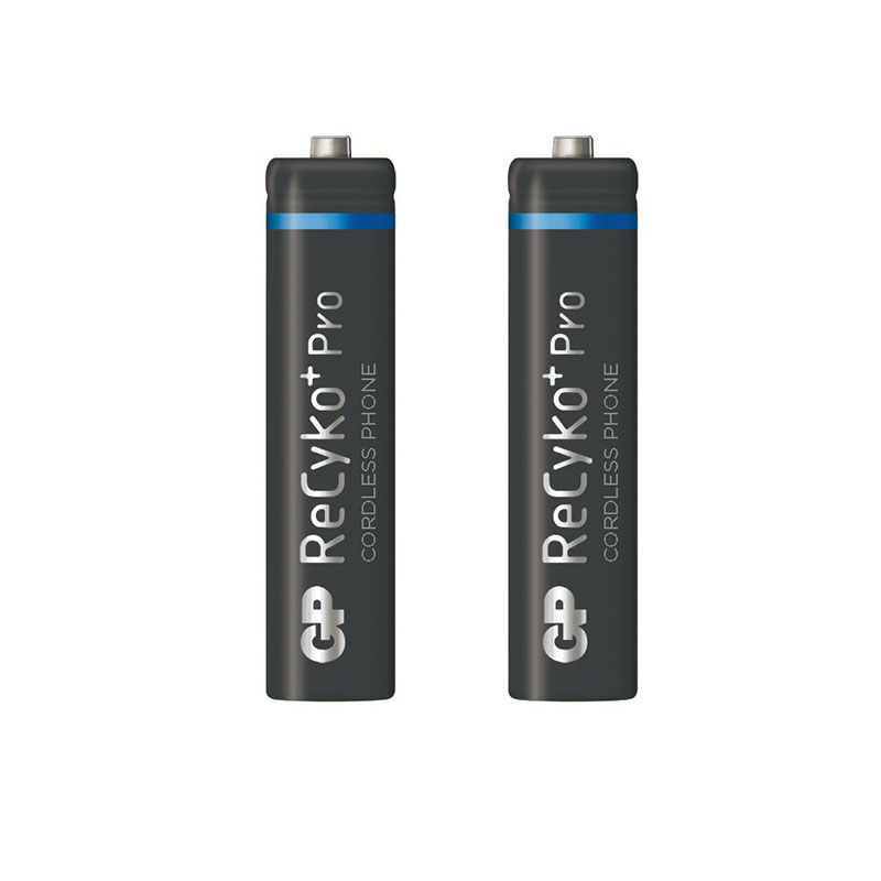 باتری نیم قلمی قابل شارژ جی پی مدلRecyko plus pro  بسته ۲ عددی