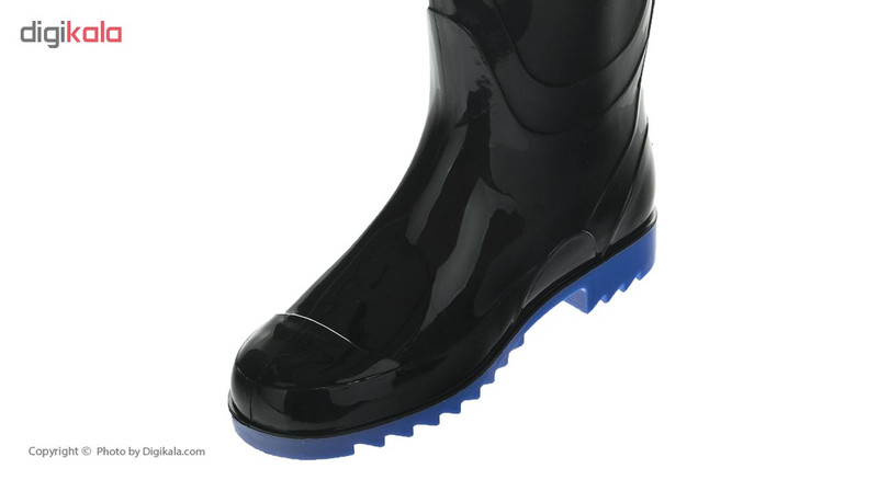 چکمه ایمنی مشکی شهپر مدل ساق بلند مواد نو