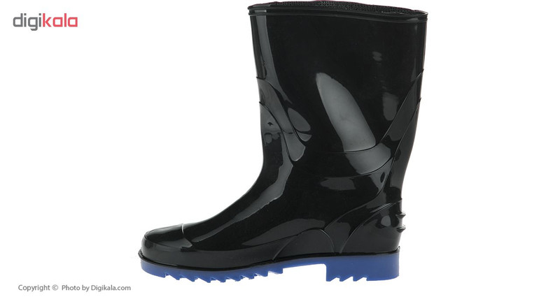 چکمه ایمنی مشکی شهپر مدل ساق کوتاه مواد نو