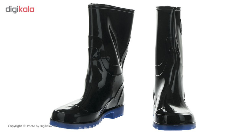 چکمه ایمنی مشکی شهپر مدل ساق کوتاه مواد نو