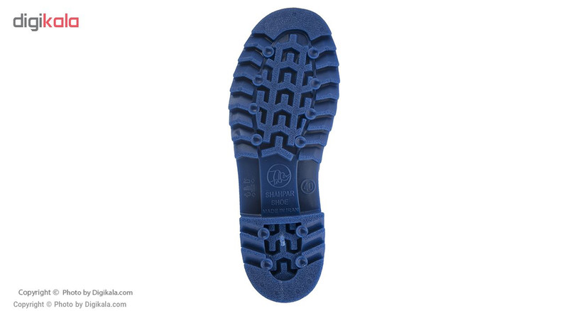 چکمه ایمنی مشکی شهپر مدل ساق کوتاه مواد نو