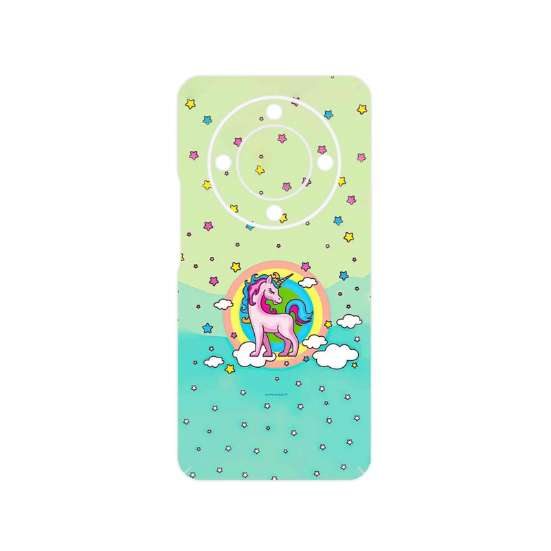 برچسب پوششی ماهوت مدل Rainbow unicorn adventure مناسب برای گوشی موبایل آنر X9b