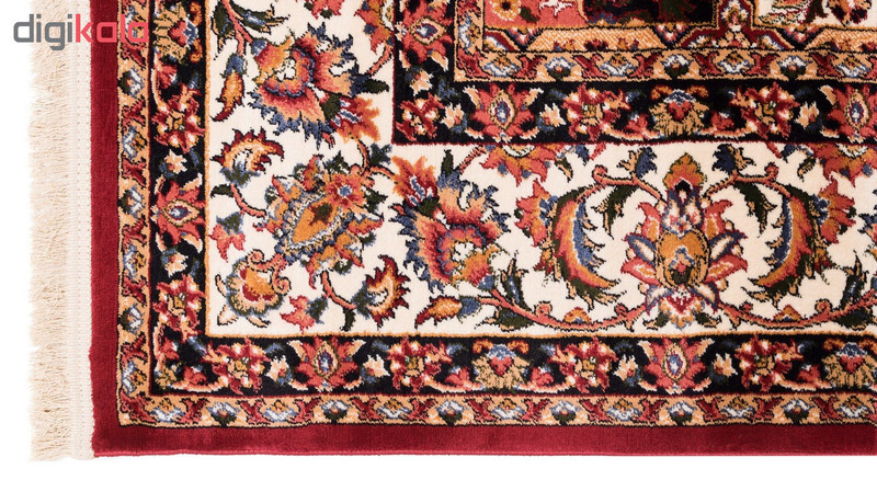 گبه ماشینی دنیای فرش کد 530R زمینه روناسی