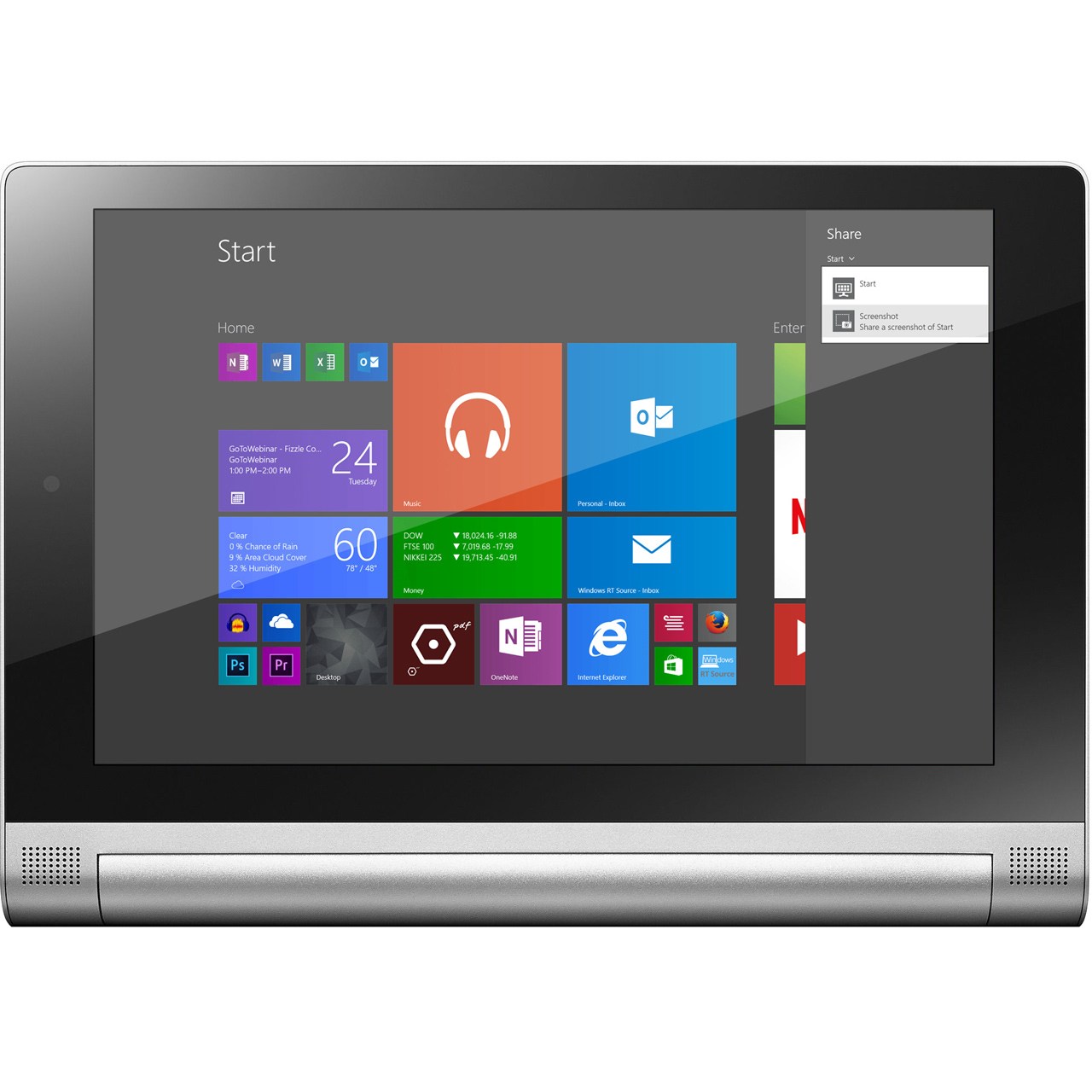 تبلت لنوو مدل Yoga Tablet 2 with Windows 851F ظرفیت 32 گیگابایت