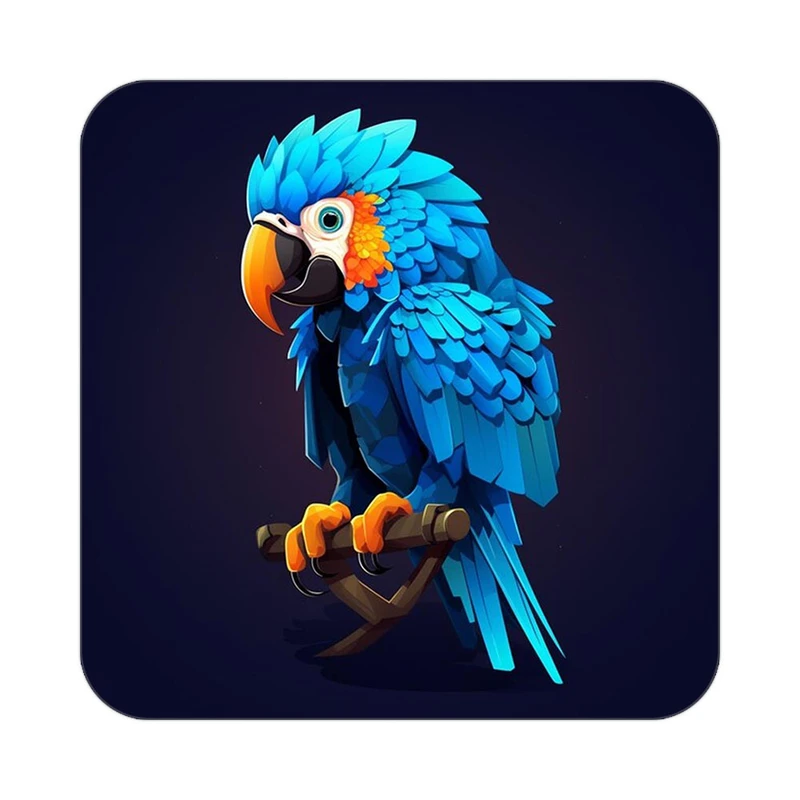 زیر لیوانی کاکتی طرح حیوانات رنگی مدل mp25516