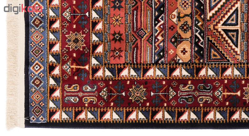 گبه ماشینی دنیای فرش کد 511S زمینه سرمه ای