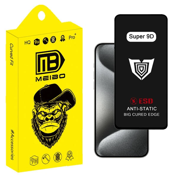 محافظ صفحه نمایش میبو مدل Super 9D Guard مناسب برای گوشی موبایل اپل iphone 15 pro