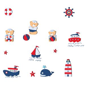 نقد و بررسی استیکر چوبی کودک باروچین مدل خرس ملوان کد 1214 توسط خریداران