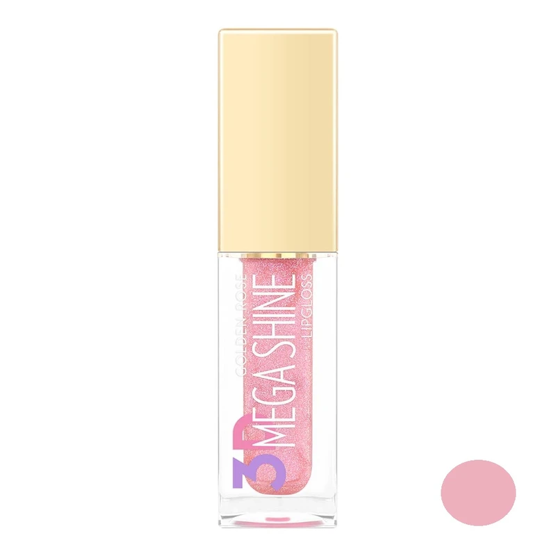 لیپ گلاس گلدن رز مدل Mega Shine شماره 121