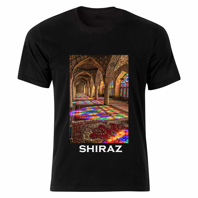 تی شرت آستین کوتاه مردانه طرح شیراز مسجد نصیر الملک