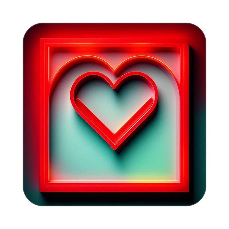 زیر لیوانی کاکتی طرح عاشقانه مدل mp39870