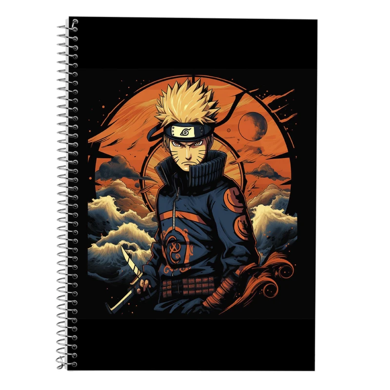 دفتر زبان 50 برگ مدوپد مدل سه خط طرح Naroto کد DF11295