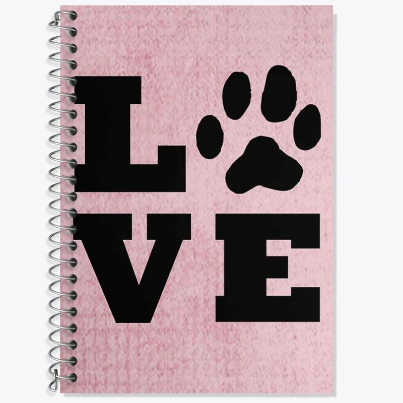 دفتر زبان 50 برگ خندالو مدل سه خط طرح حمایت از حیوانات کد 27368