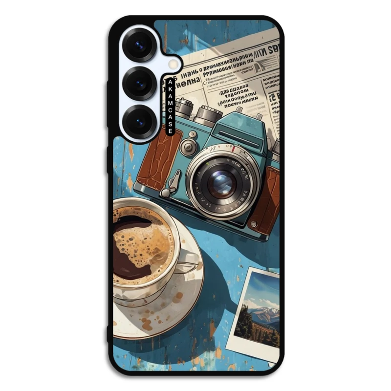 کاور آکام مدل AMC-WSGS25P-COFFEE-1 مناسب برای گوشی موبایل سامسونگ Galaxy S25 Plus