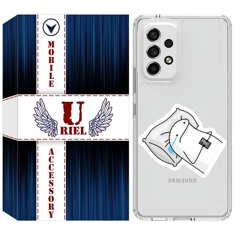 کاور یوریل مدل Clear کد 81 طرح غمگین مناسب برای گوشی موبایل سامسونگ Galaxy A23 4G